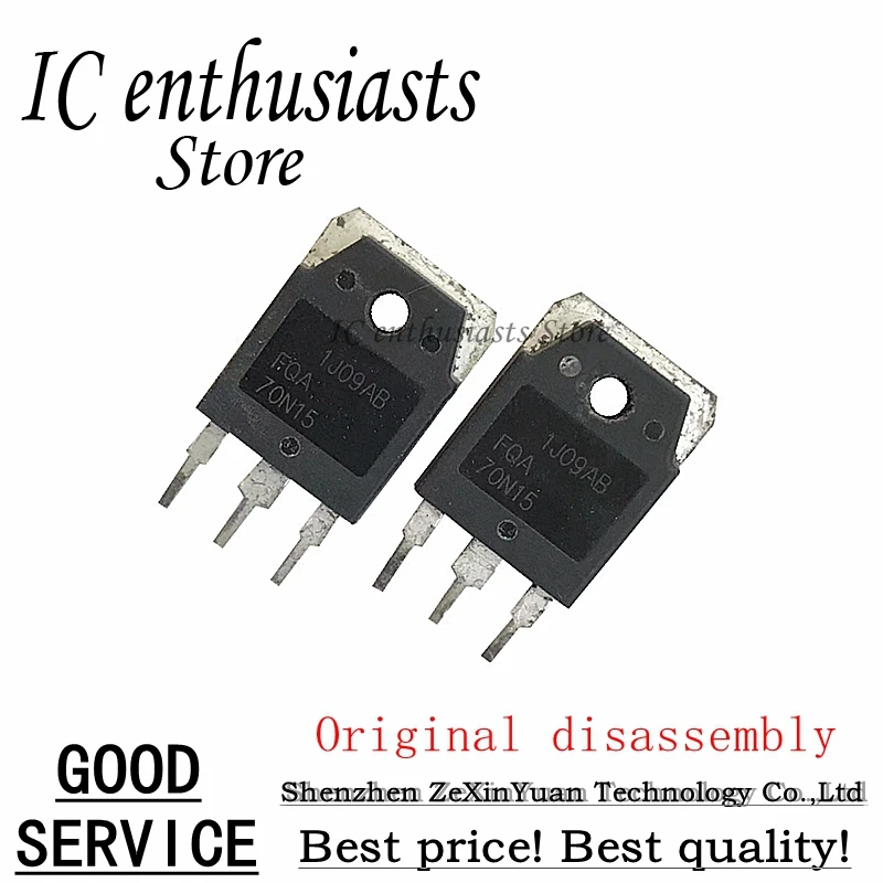 

10PCS FQA70N15 70A 150V TO-3P Original disassembly