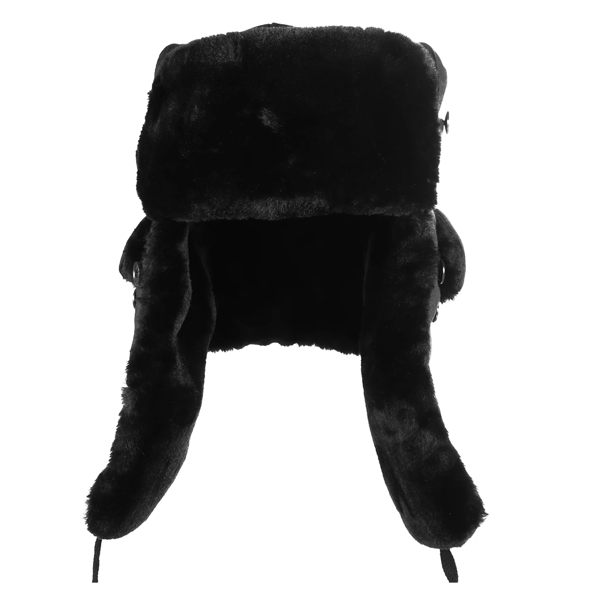 1 قطعة الشتاء الدافئة سميكة الأذن رفرف قبعة يندبروف الصياد قبعة الرياضة في الهواء الطلق قبعة تزلج الطيار الصياد