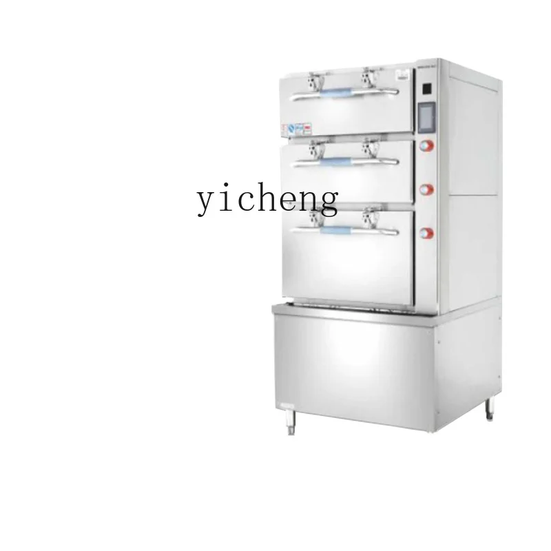 ZK commercial seafood steamer three-door steamer canteen large and small steamed buns multi-functional layered steaming