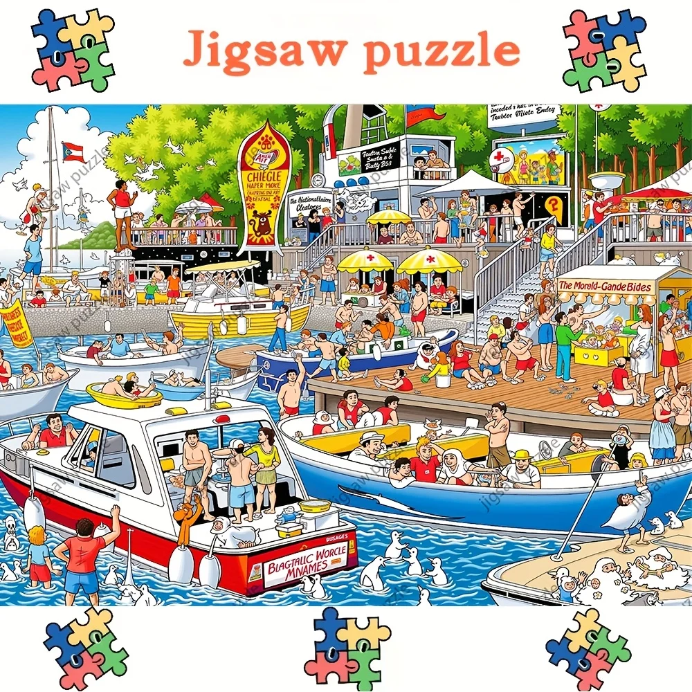1000/1314/520 Stück, Puzzles, Familienspaß-Puzzle für Erwachsene, tragbare quaderförmige DIY-Kunstdekoration, DIY-Puzzles, hochwertiges Papier, Wanddekoration
