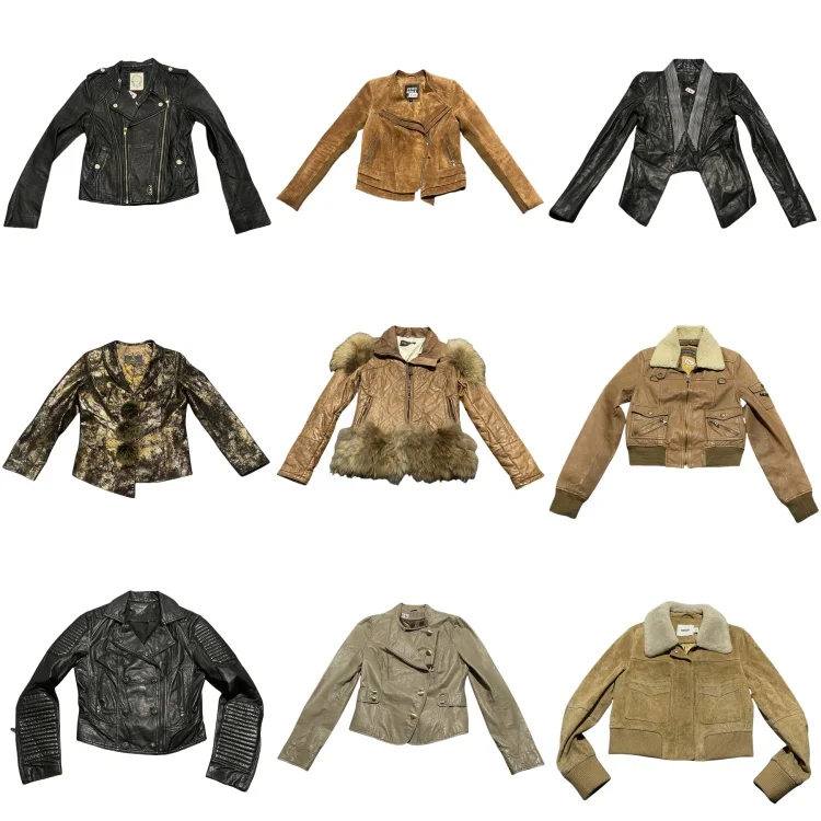 スリムフィット シープスキン ジャケット レディース ストリート スタイル ヴィンテージ スタンドカラー ミディアム丈 ジッパーコート ロングスリーブ カジュアル アウター