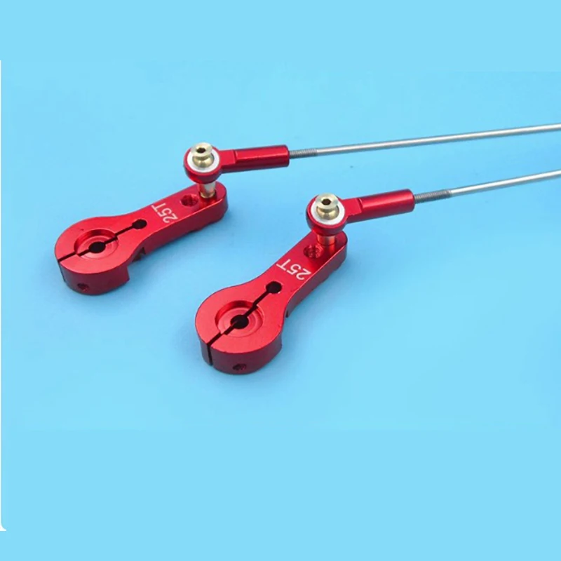 2Pcs  M2 Stainless Steel Servo Rod Adjuster 2mm Rod Positioning Rod M3 Ball Head RC Model Accessories