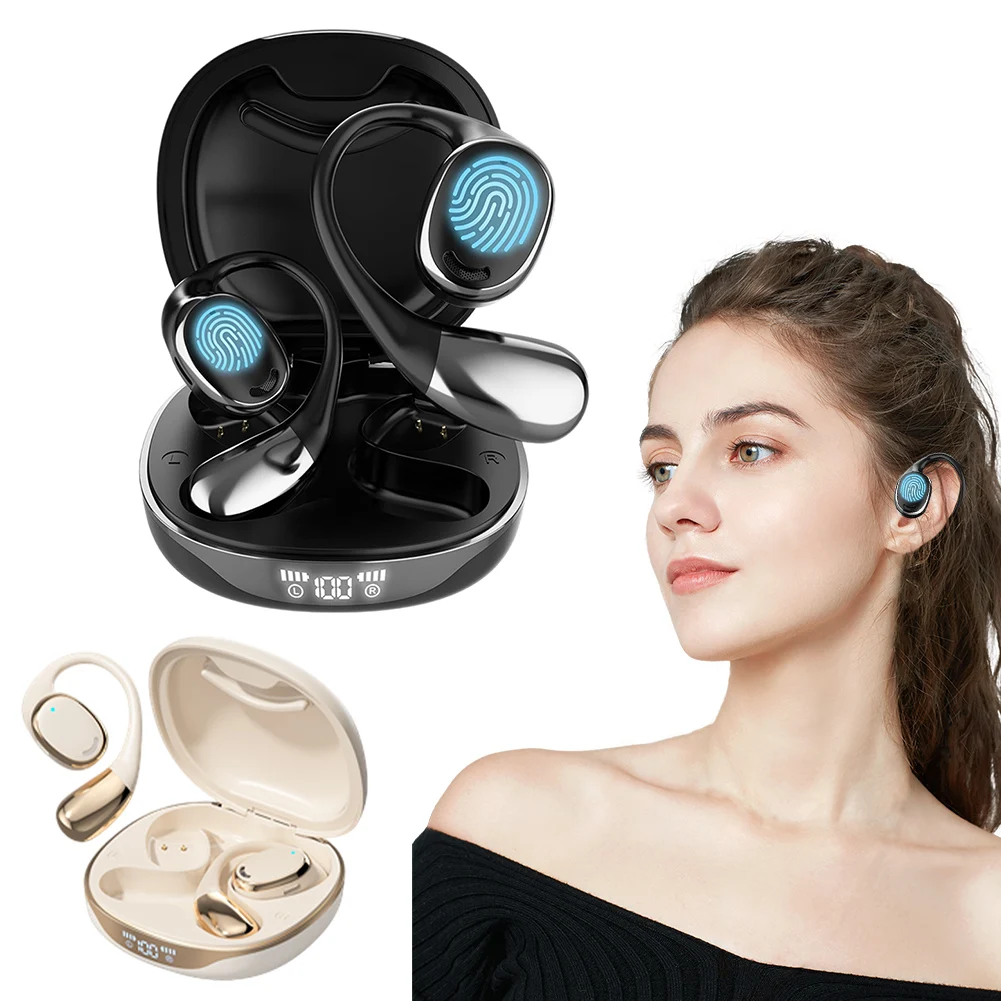 Translation Earbuds 8 Offline Translation Packs Wireless Open-Ear Headphones HD Sound Long Battery Life for Travel Business