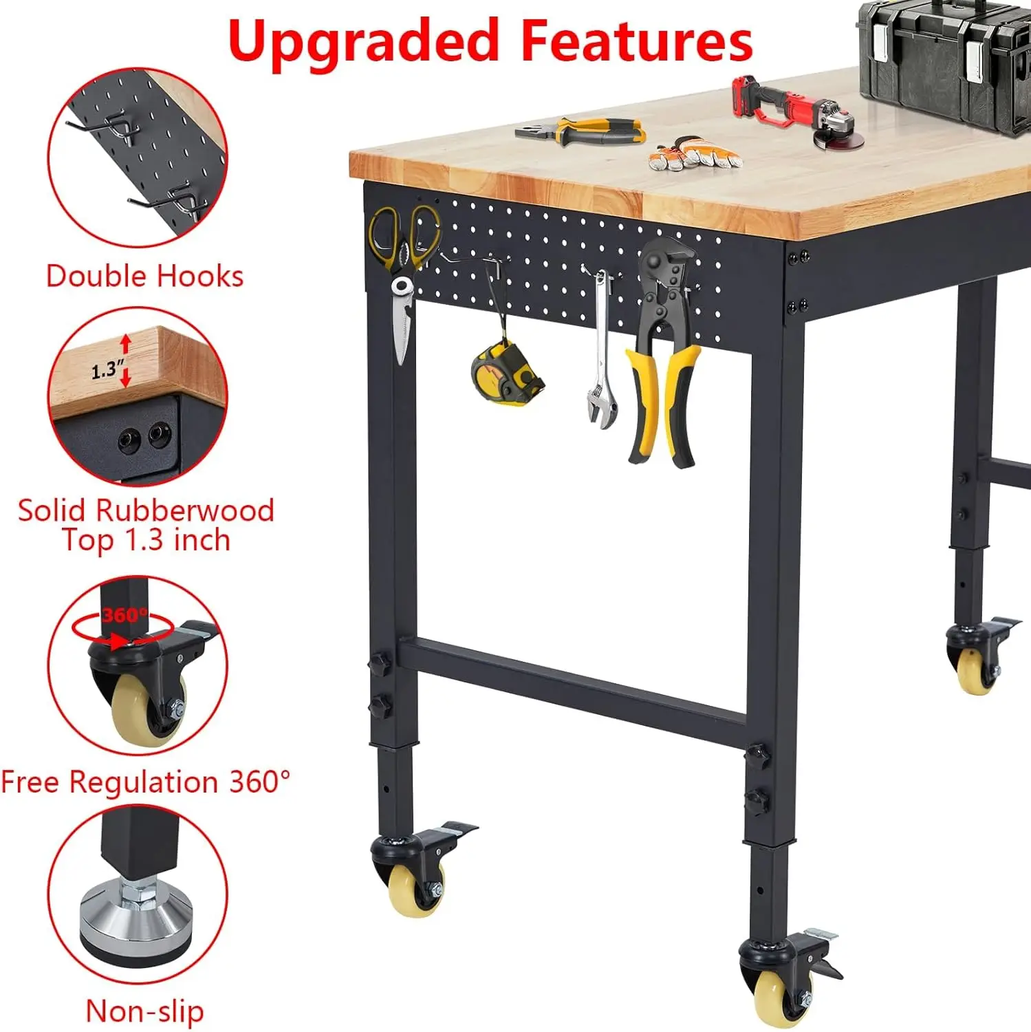 Adjustable Workbench for Garage, 72