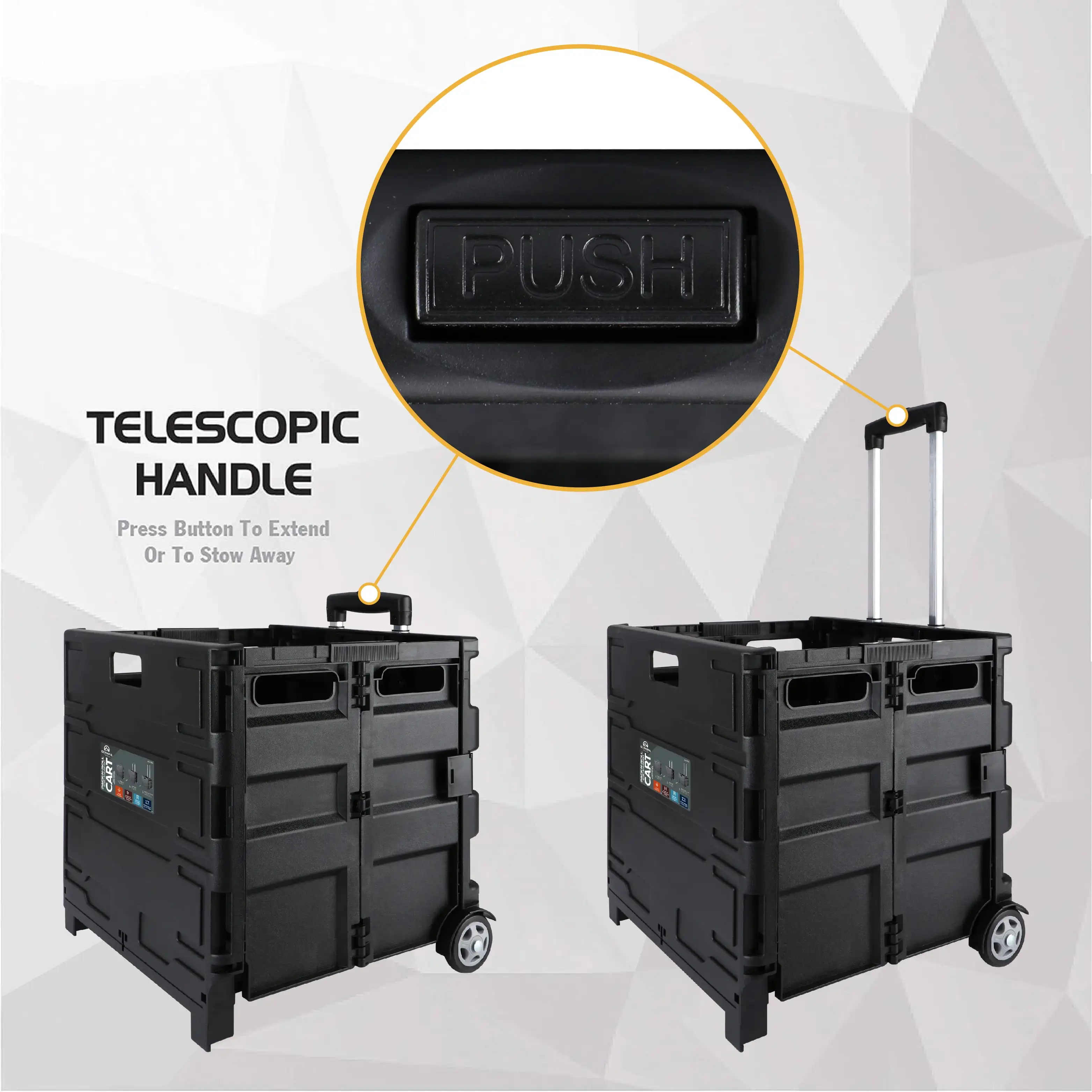 Складная универсальная тележка Olympia Tools, портативный ящик на колесиках, ручная тележка, тележка для покупок, складной ящик для инструментов