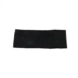 Black Elastic Gym Large Capacity Hidden Pouch Cycling Sports Belt Pouch Running Belt Running Waist Pack Running Waist Bag