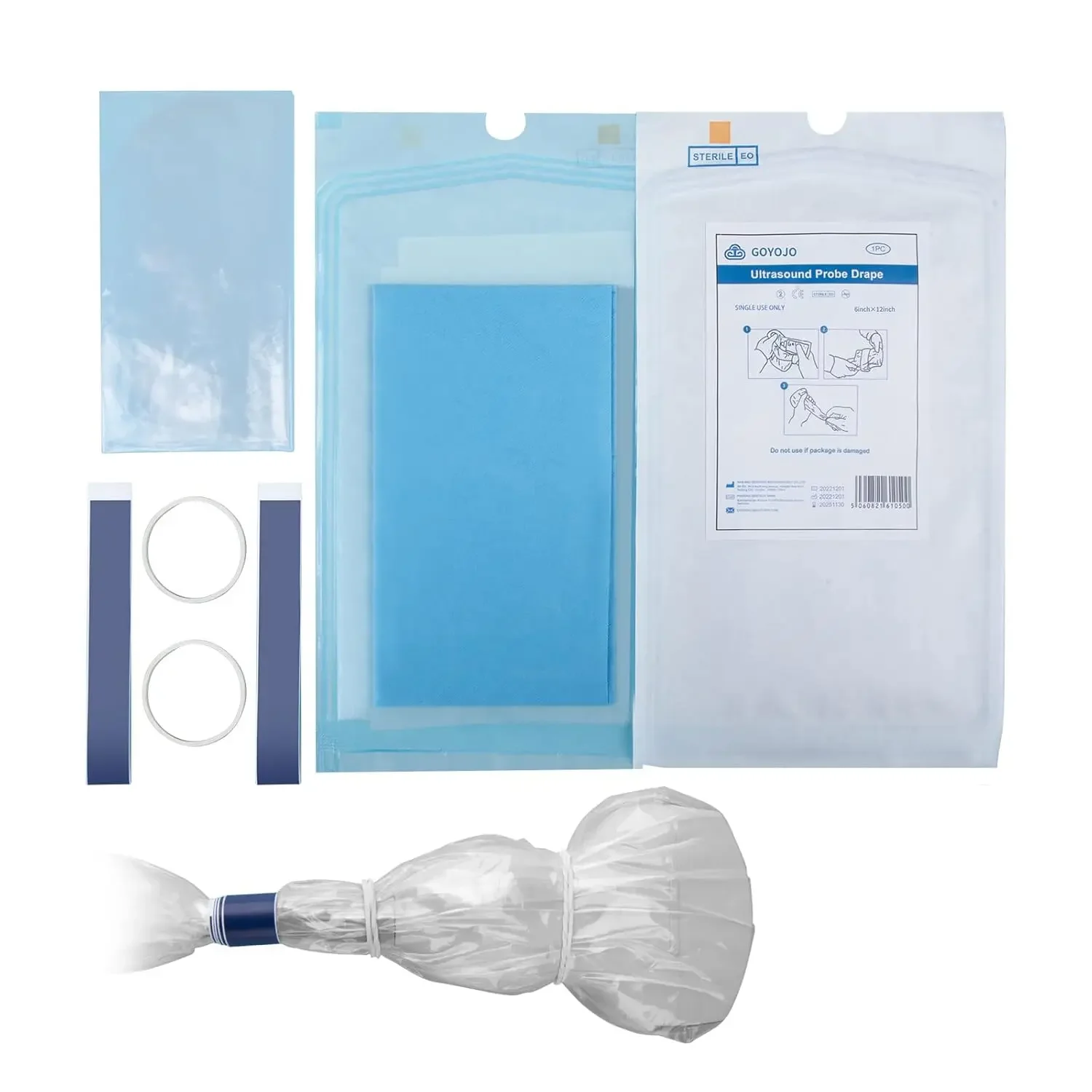 

Ultrasound Probe Cover - Latex-Free Sterile Disposable Clear, 6 X 12" Protects and Extends Equipment and Instrument Life