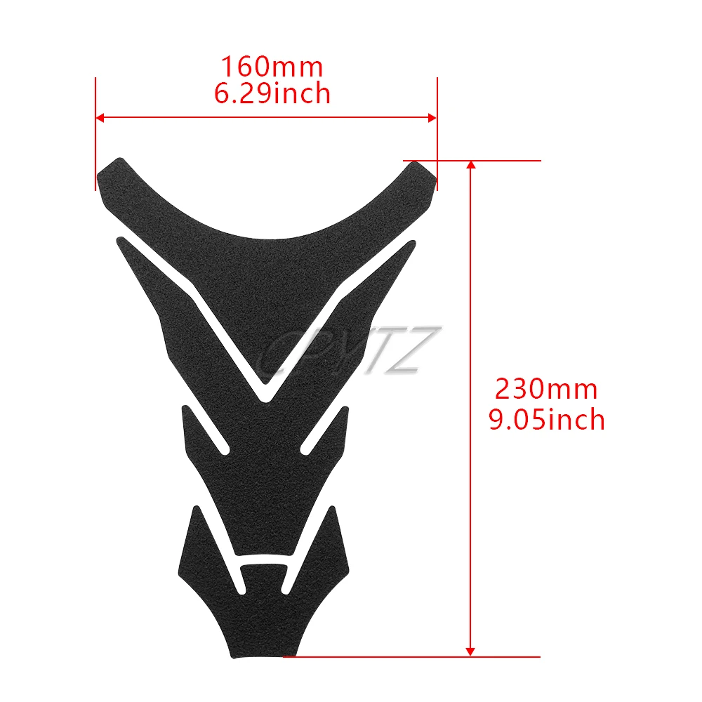 Universal Black/Transparent Frosted Sticker motorcycle Fishbone stickers Fuel Tank Pad fit For CB750 CB600F HORNET 600 900