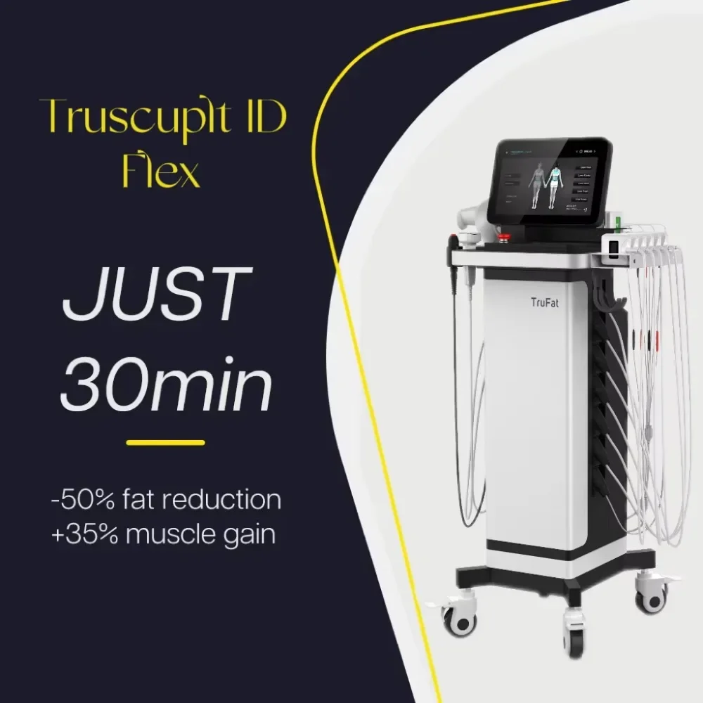 Non-invasive Trusculpt Flex Id Monopolar Therapy Cutera Trusculpt Id Flex Ems Muscle Fat Burning Cellulite Reduction