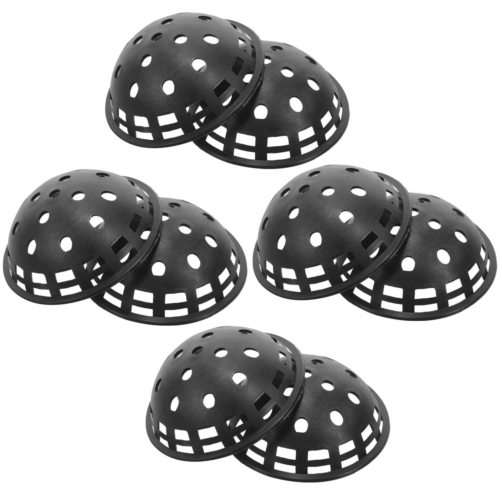 

10pcs Black Medium Plastic Pot Gaskets Drainage Hole Mesh Pads for Flowerpot Bottom Accessories Planter Mats Bonsai Bottom Mats
