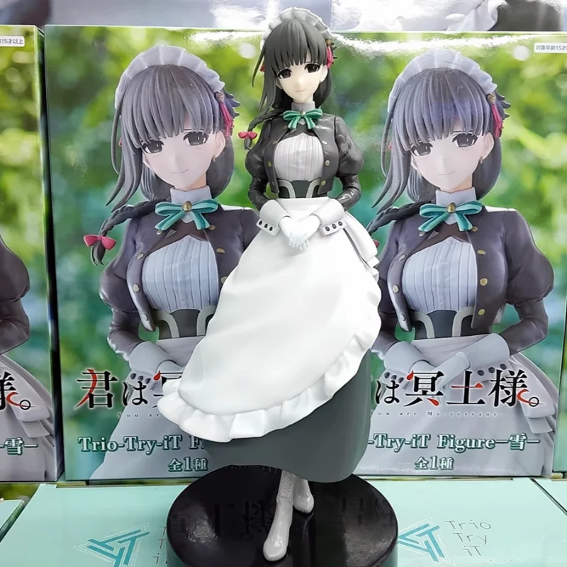 متوفر في المخزون الأصلي FURYU Trio-Try-iT Kimi Wa Meido-sama يوكي شيوي أنيمي الشكل دمية الحلي نموذج جمع لعبة هدية للطفل #6