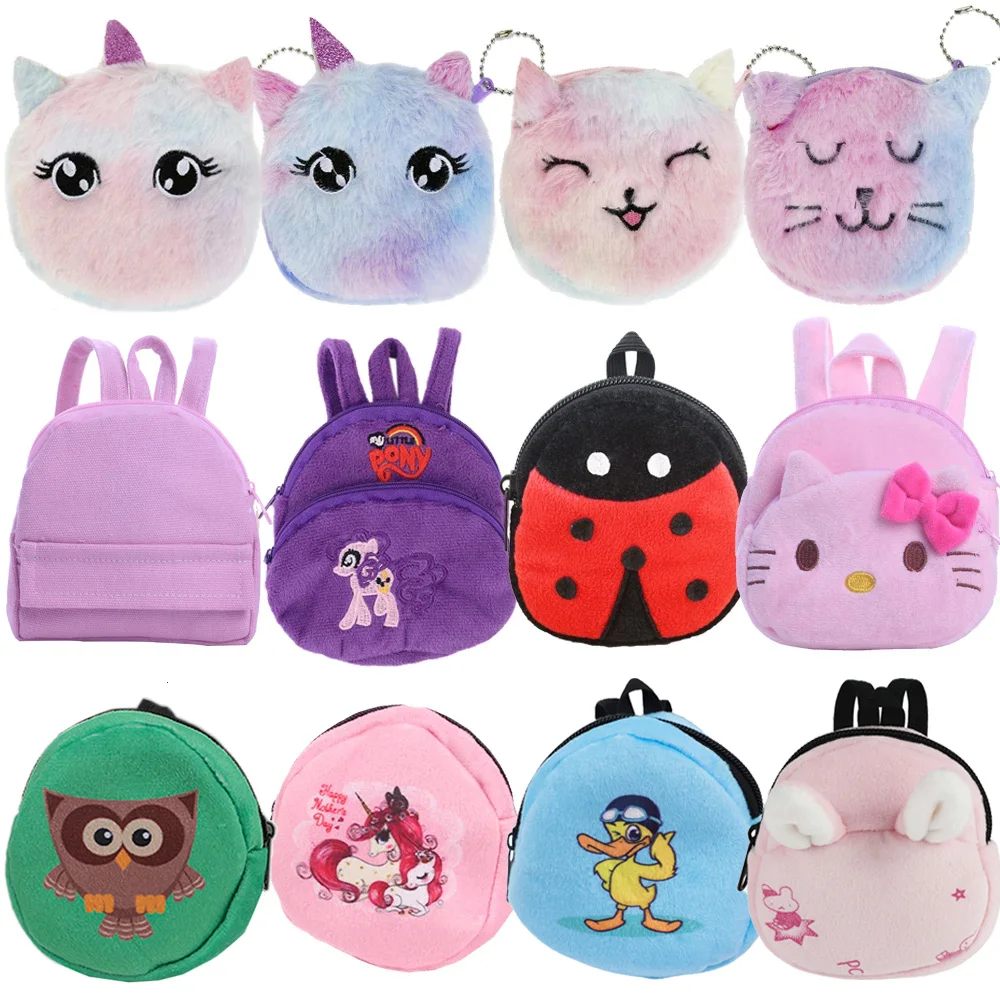 Fashion Bags Lastest Backpacks Fit 18Inch American Doll& 43 Cm Reborn Baby Doll Clothing Accessories,Generation Girl's Toys Gift