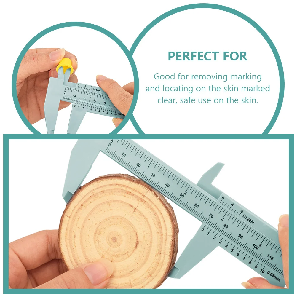 

Eyebrow Measuring Ruler Plastic Caliper Durable Makeup Tool for Brow Mapping Practice Professional Beauty Use Facial Calipers