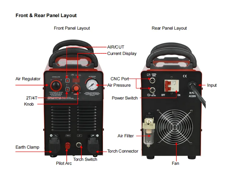 

Ltp7500cnc Non Hf Cnc Plasma Cutter Inverter 220V /240v Plasma Cutter Cutting Machine