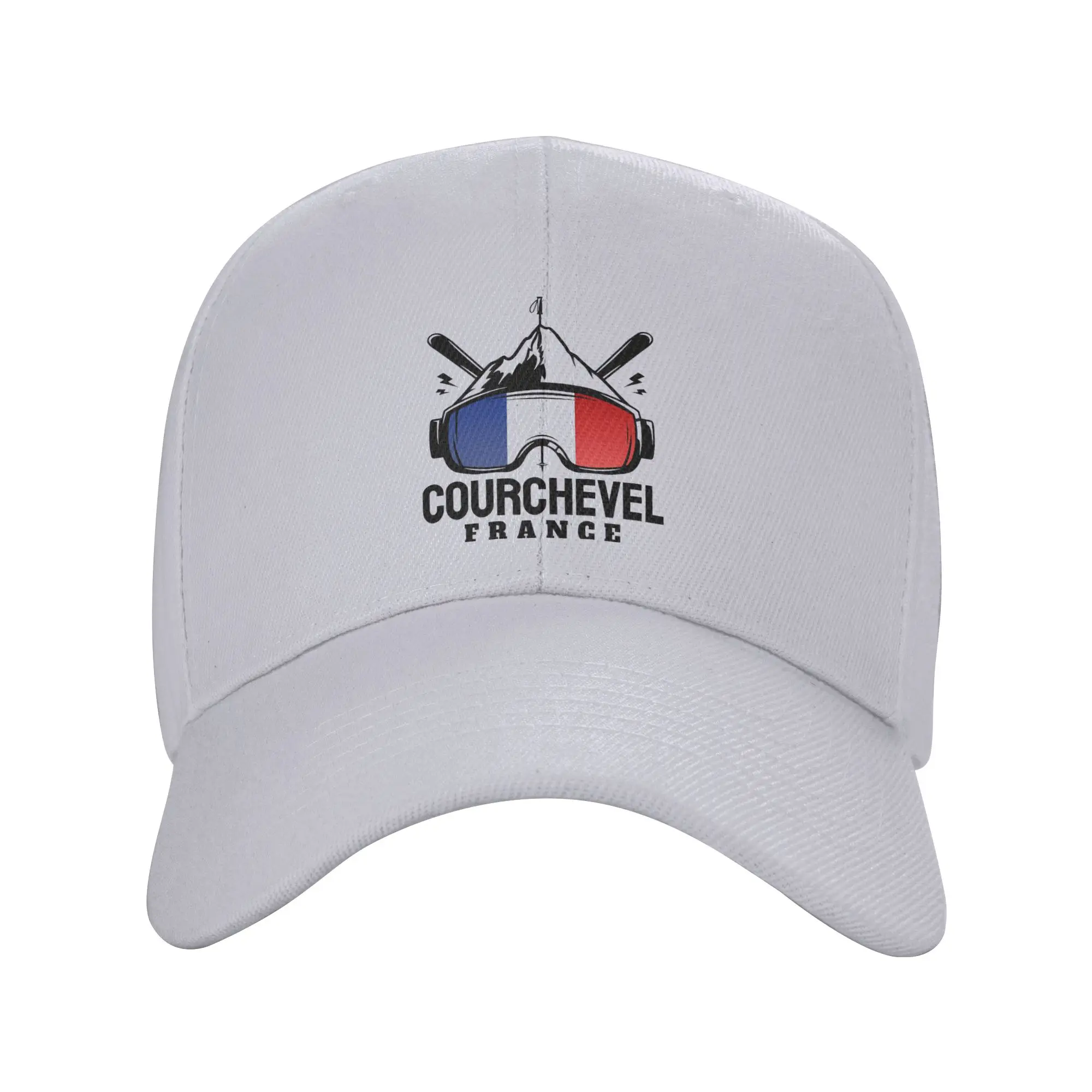 Courchevel France Ski Resort Skiing Souvenir Trendy Baseball Cap Seaside Travel Outdoor Snapback Cap