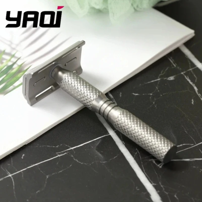 

YAQI Ghost Cross Grain Pattern Титановая легкая безопасная бритва