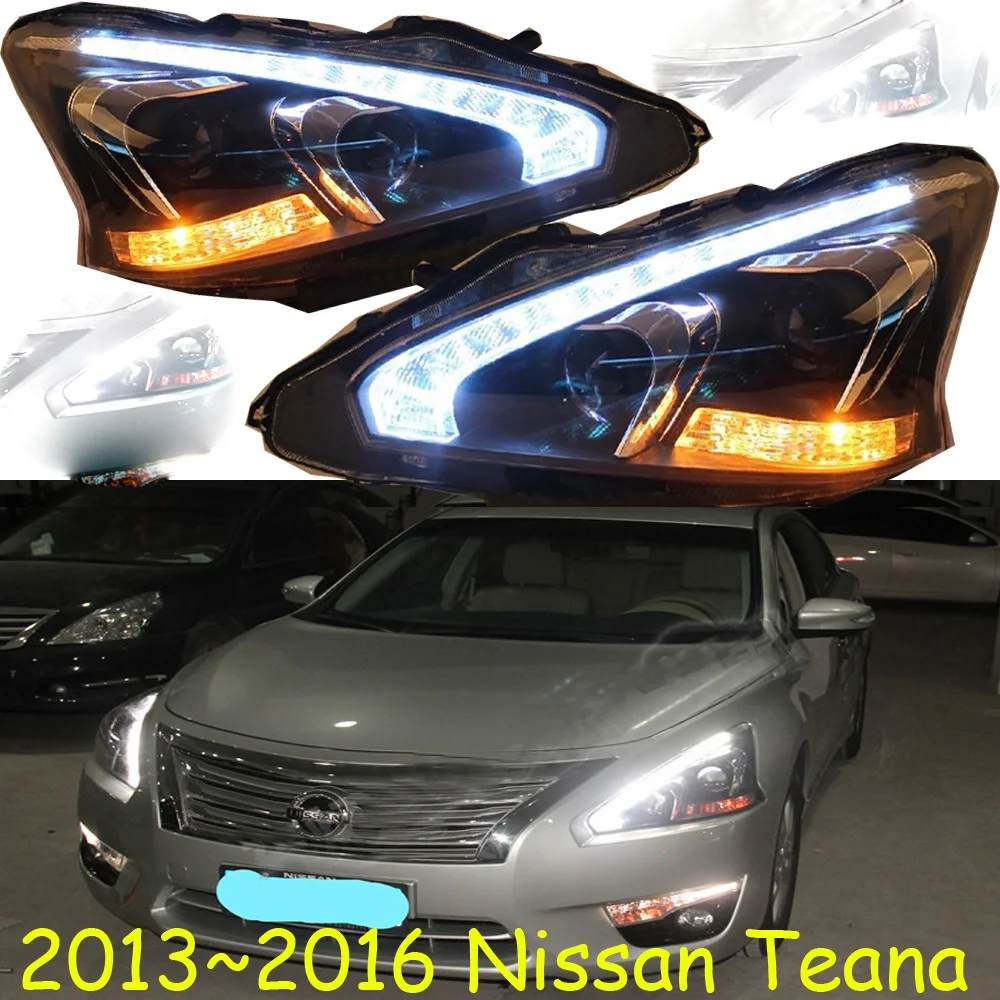 car bumper altima headlamp for Nissan Teana headlight 2013~2015y LED DRL car accessories HID xenon for fog light