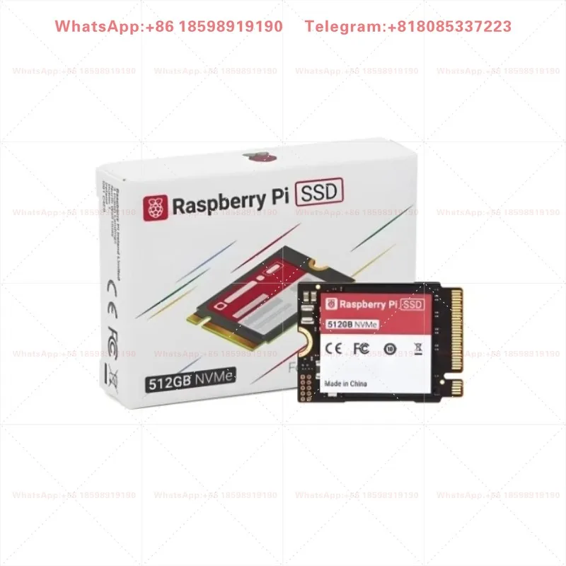 High-Speed 256GB/512GB Raspberry Pi SSD PCIe Gen 3 Standard Compliant for Raspberry Pi 5 Development Kits