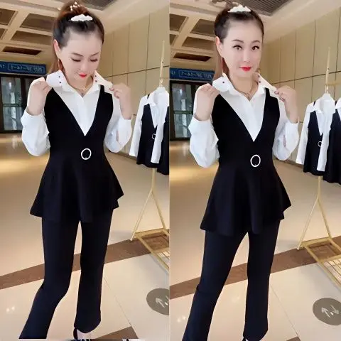 

2024 New Versatile Temperament for Women's Summer Short Sleeved Design That Covers the Belly and Looks Slim Two Stylish Shirts