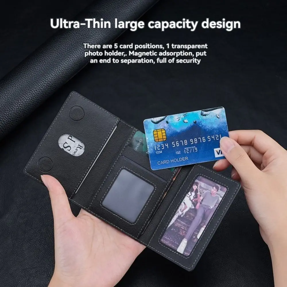 For Magsafe Wallet Phone Card Holder Accessories Anti-theft Card Bag Safety Leather Mobile Phone Case for iPhone 15 14 13 ProMax