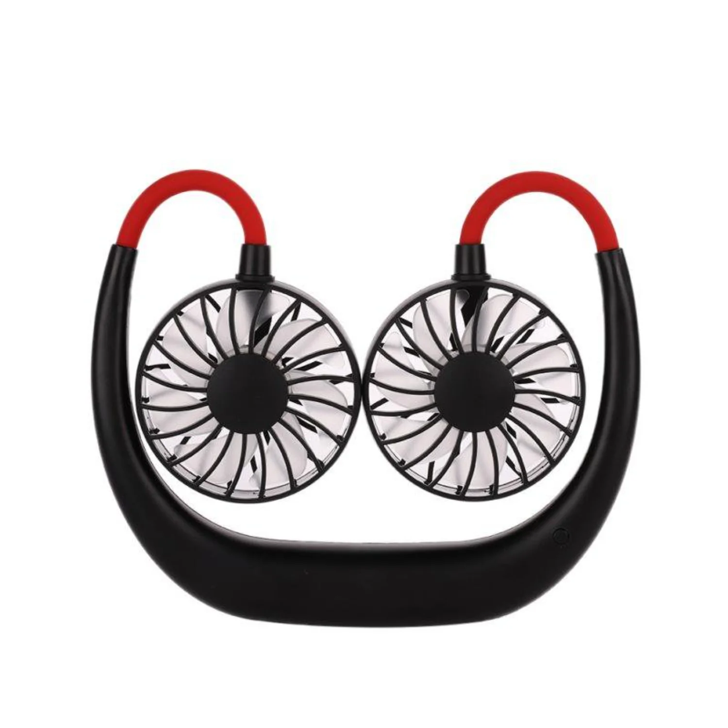 Personal Mini Neck Double Fans 3 Speed Rechargeable Wearable Portable Hand Free Neckband Fan - Stay Cool Anywhere!