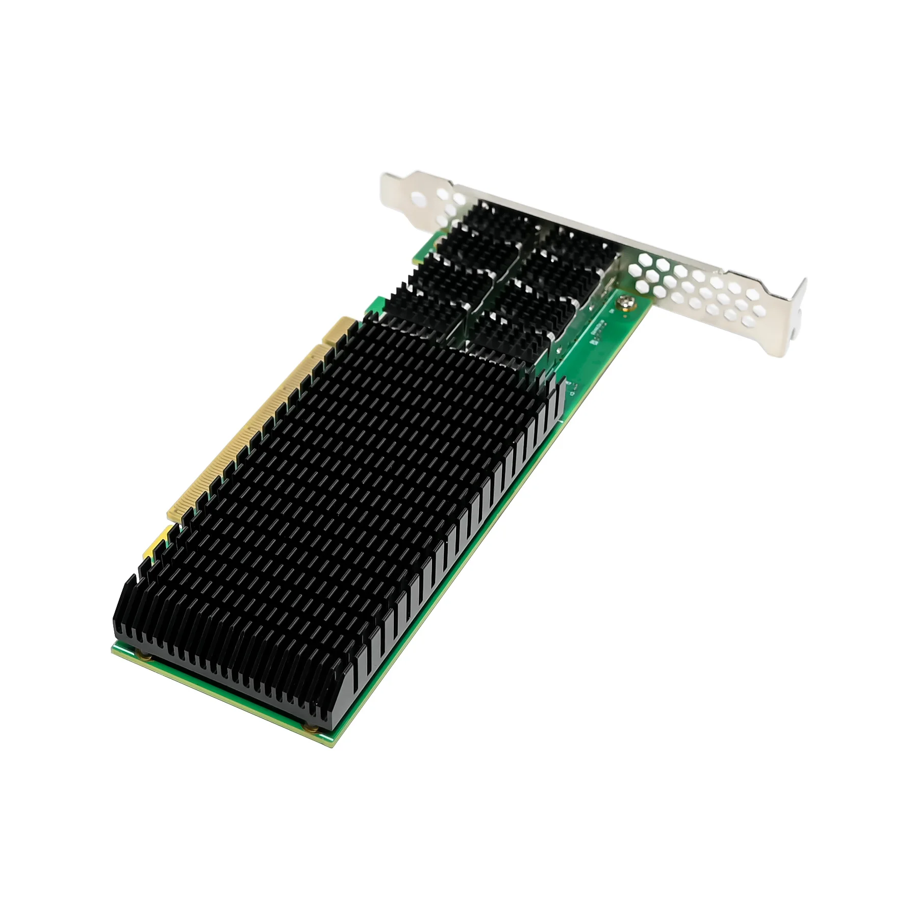SUNWEIT ST7438 PCIe X16 Mellanox ConnectX-6 Adaptador de rede QSFP56 de porta dupla 200G com garantia de 1 ano com fio externo certificado CE
