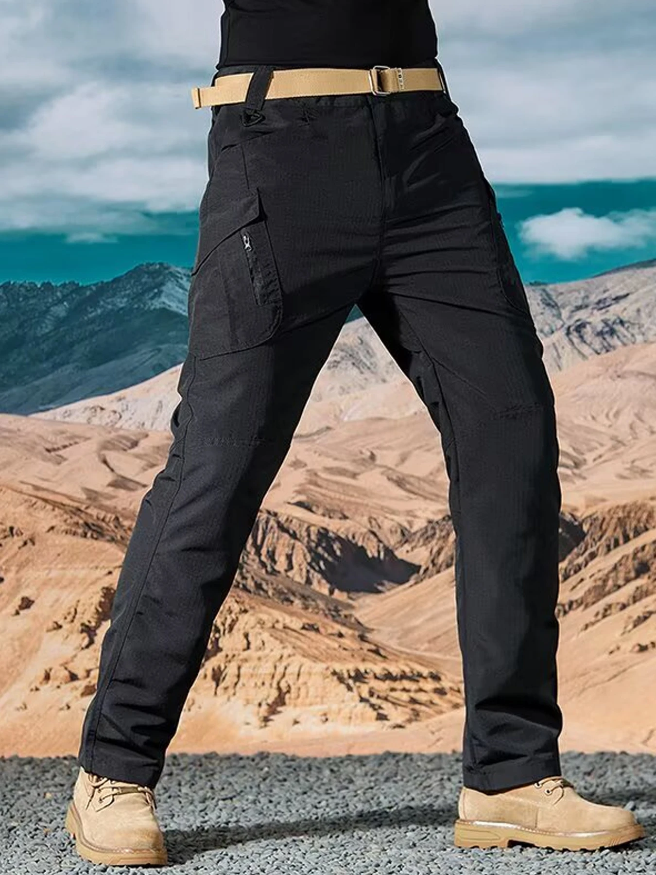 

Свободные весенние, летние, осенние мужские повседневные брюки, свободные спортивные тонкие брюки, брюки с завязками на щиколотке, мужские быстросохнущие рабочие брюки, мужские