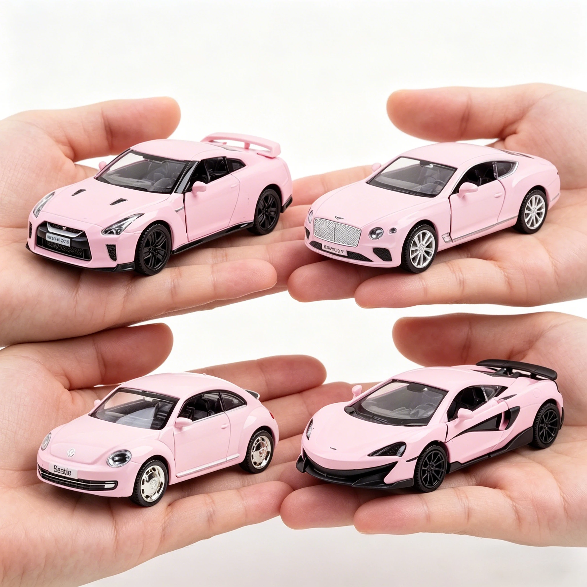 

1:36 Pink Beetle Continental 600LT C63 T1 bus Diecast Alloy Model Car Children Car Collection Model Presents A Girl Toy Gifts
