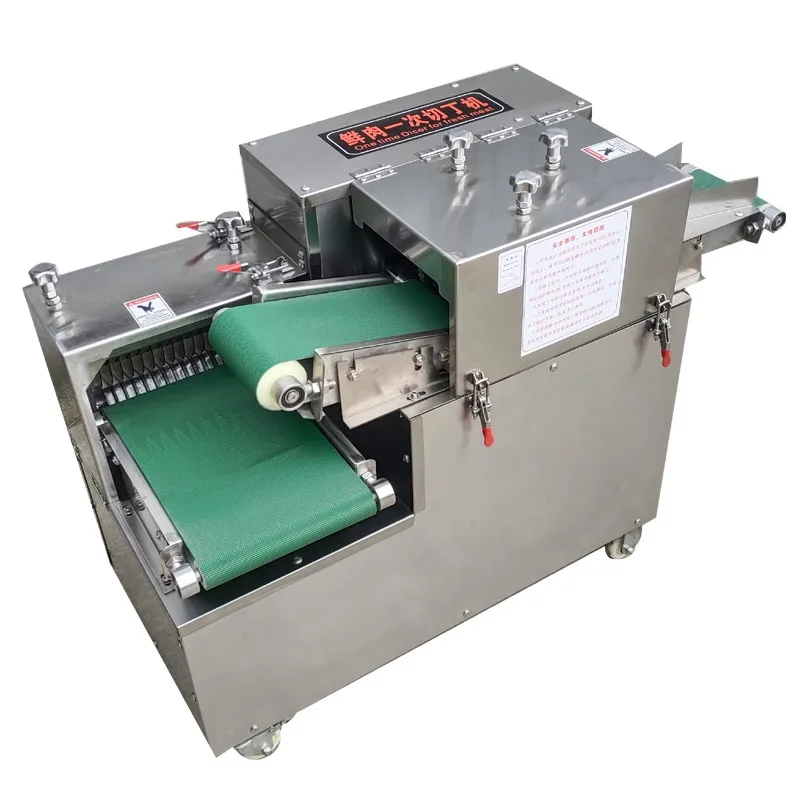 

Commercial Automatic Dicing Machine Stainless Steel Fresh Meat Dicer Micro-Frozen Meat Granule Cutting Machine 220V 3.5KW