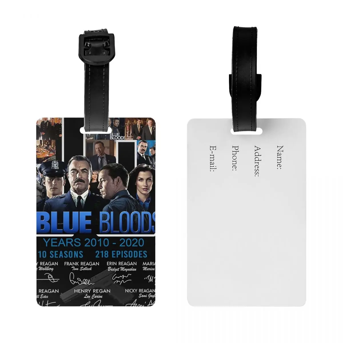 Blue Bloods سنة مواسم الأمتعة العلامات حقيبة الملحقات السفر المحمولة الأمتعة الصعود علامة التسمية حامل معرف اسم العنوان #2