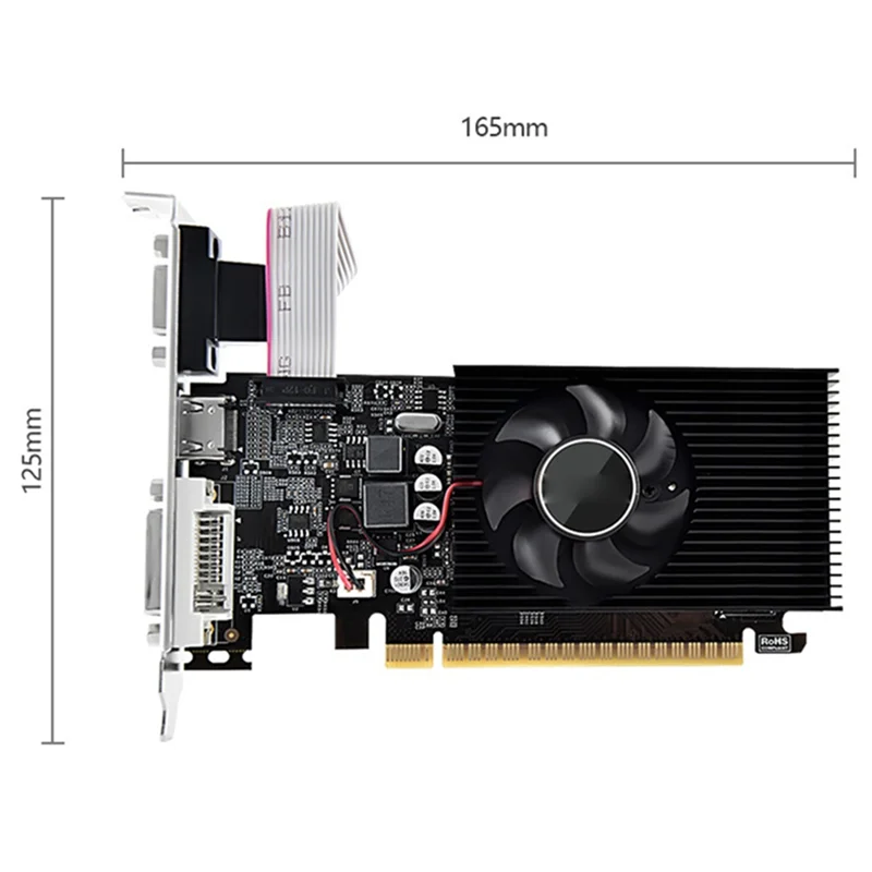 GT730 4G Game Graphics Card Fan Cooling Desktop Computer Office Graphics Card HD Display Interface Graphics Card