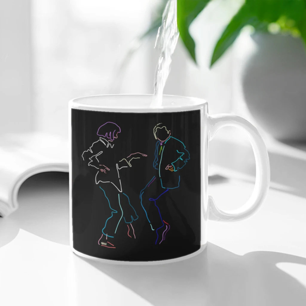 

I want to dance Ceramic Cup Coffee Oatmeal Breakfast Cup Creative Personality Mug