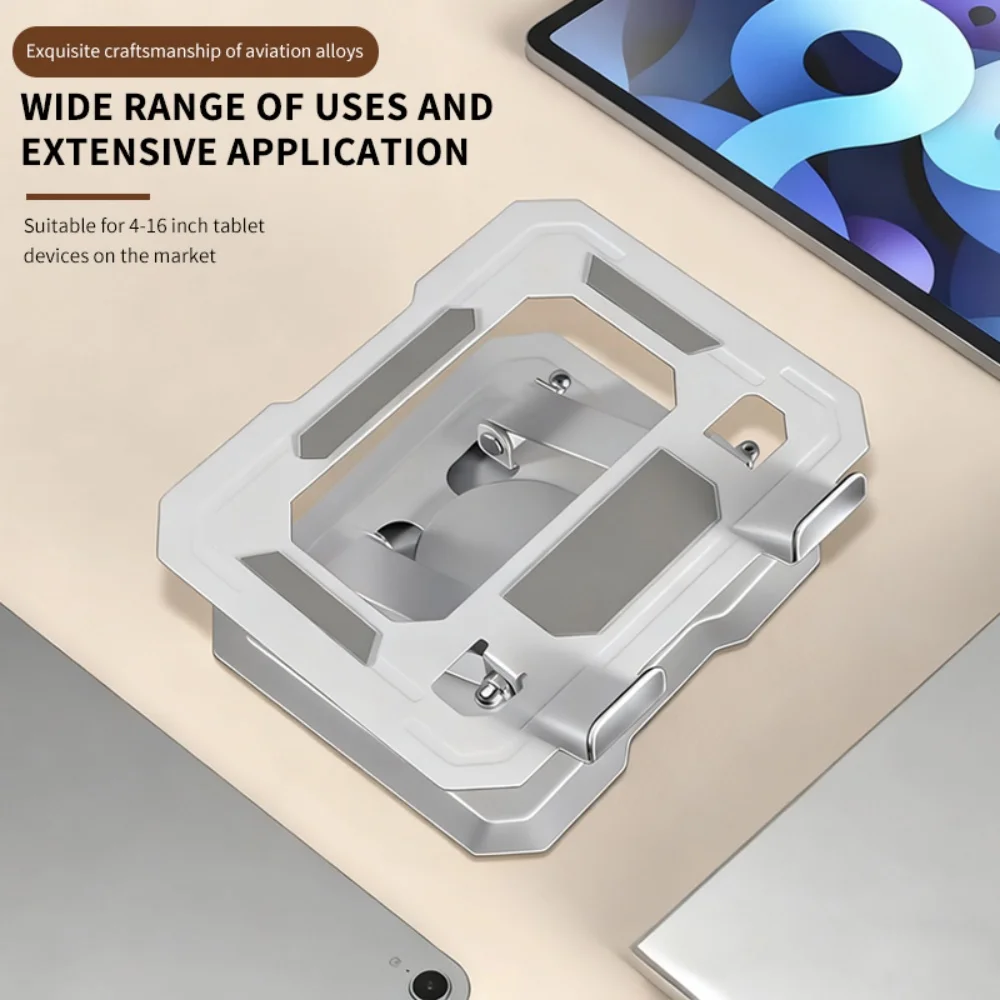 Folding 360° Rotatable Phone Tablet Stand Desktop Pad Holder Adjustable Aluminum Alloy Laptop Stand for IPad Holder Accessories 4