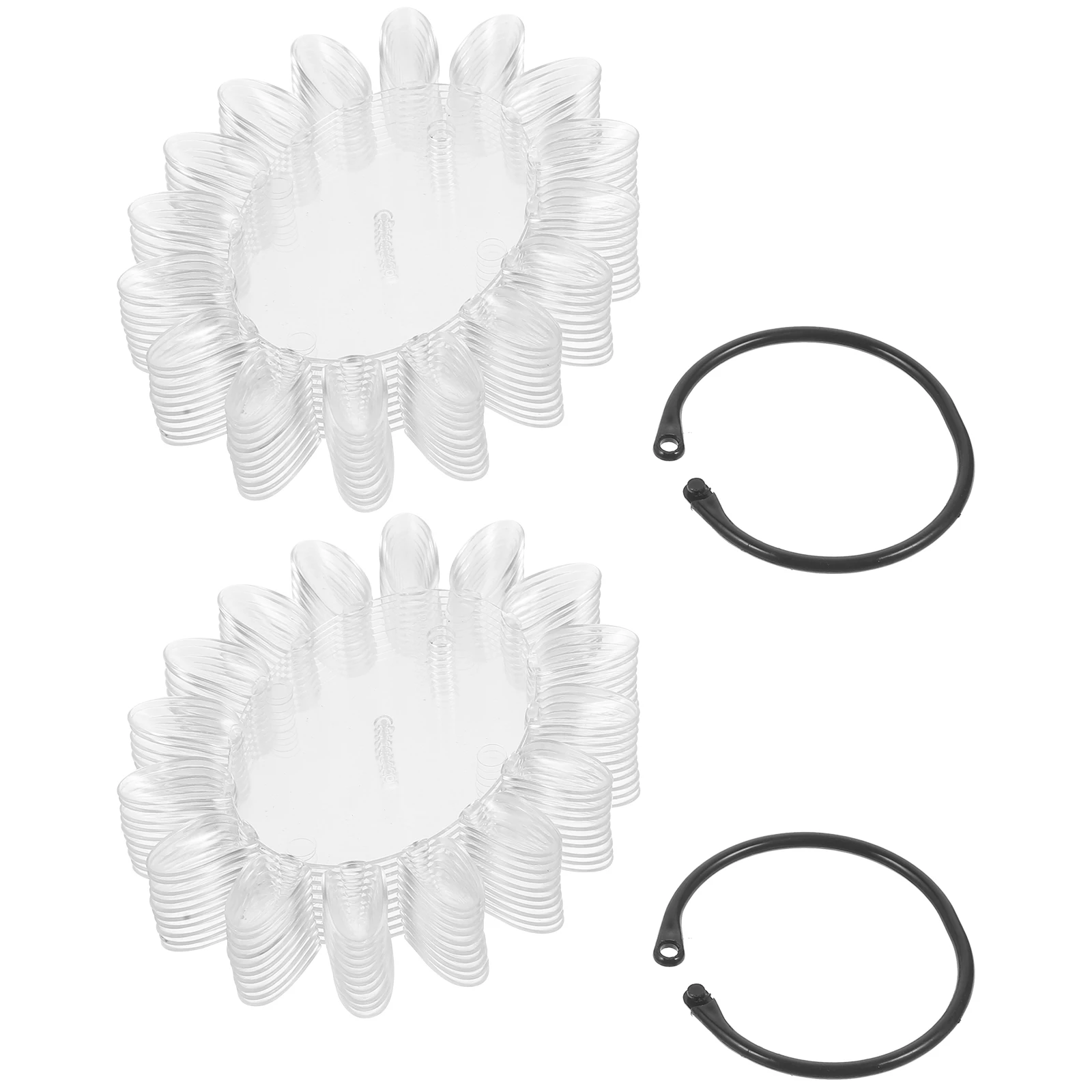 

2 Set Sunflower Design Nail Color Display Manicure Color Distinctive Exhibition for Home Shop (160pcs A Set, Transparent)