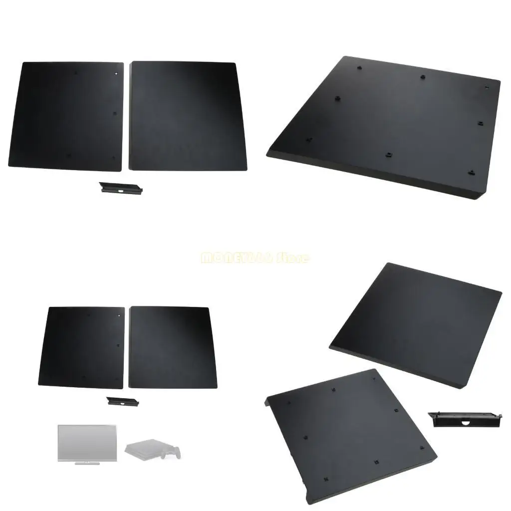 F62C Game Machine Case Shell Console Replacement Housing Full Cover Fit for Pro Game Accessories Dengan Screw Black