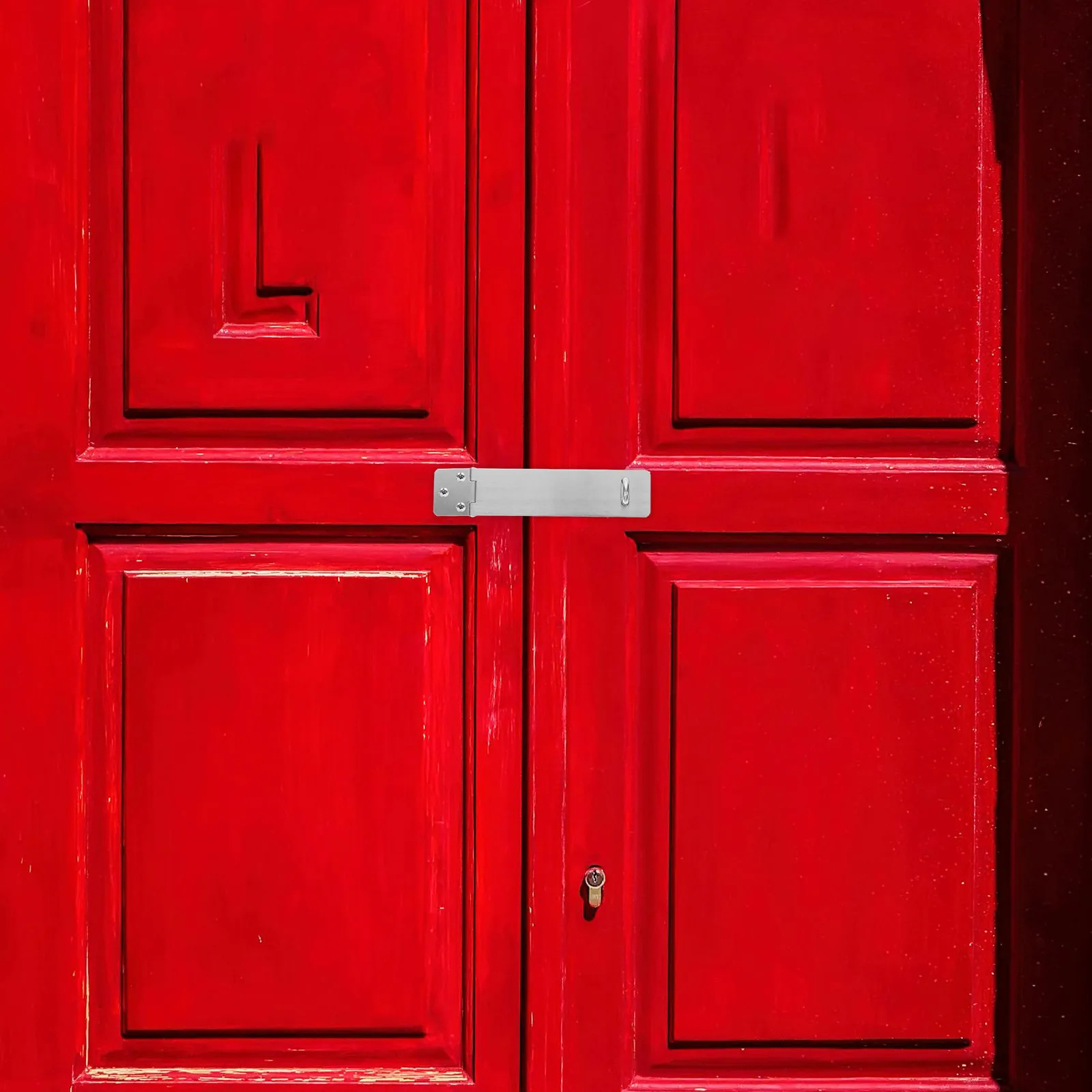 

2 Sets Stainless Steel Door Security Hasp Lock Heavy Duty Safety Hinge For Vintage Wooden Doors Easy Installation Durable Hook