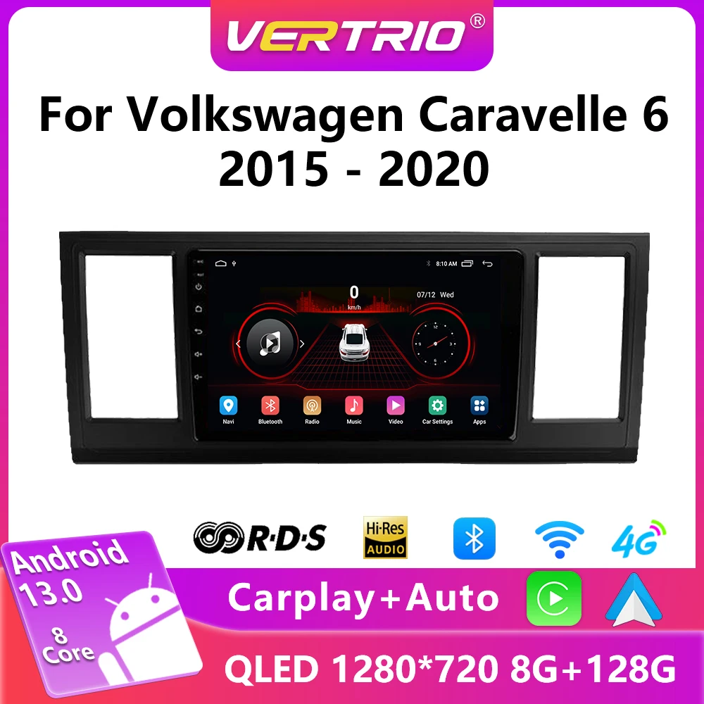 

Android 13 Car Radio For VW Volkswagen Caravelle 6 T6 2015-2020 Multimedia Video Player Auto Carplay Navigation GPS 4G 2 Din DVD