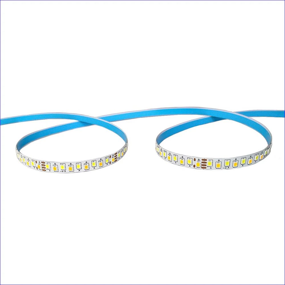 COMPSON (4 solder joints) 5 meters 2835-180D-8mm 5B9C×2 Constant Current LED Strip Ribbon 18W×2/Meter 3colors light belt.