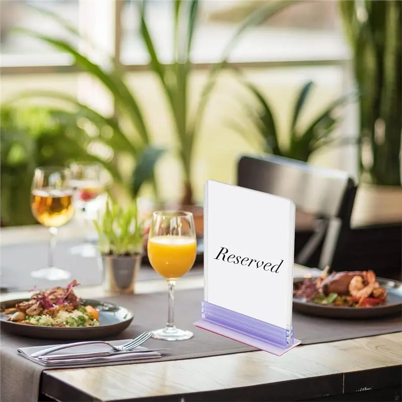 Stylish-For Retail Wall Display 50 Pack Plastic Gripper Sign Holder With Adhesive, Removable Adhesive Base