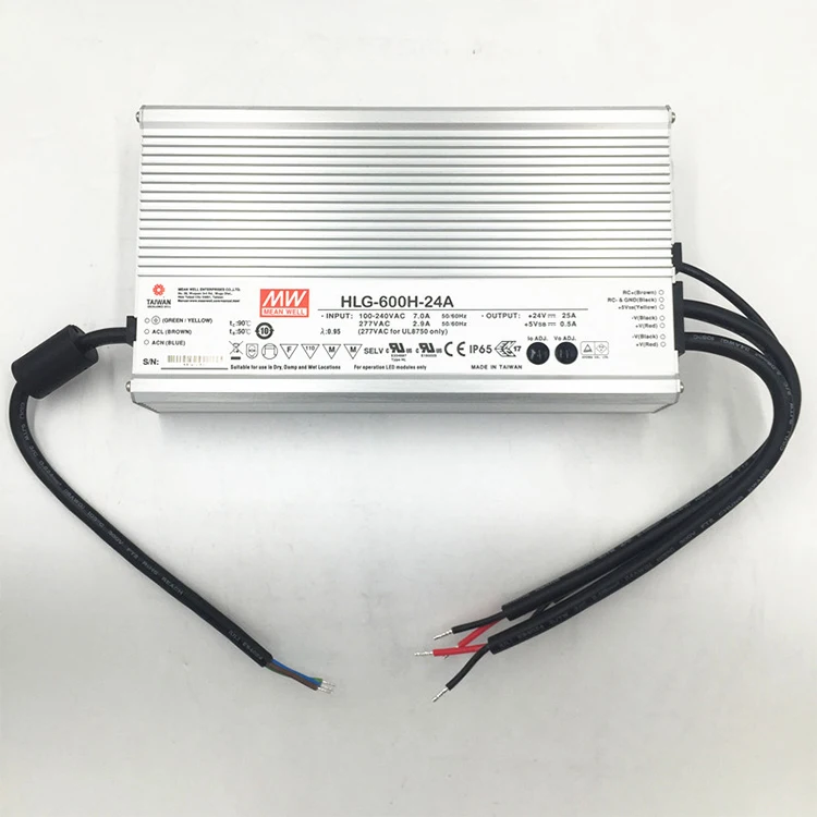 Alimentatore Driver Led MW HLG-600-48A Meanwell HLG-600H 240 HLG-600H-24A HLG-600H-12A HLG-600H-48V alimentatore Driver Led