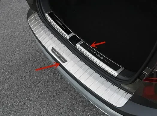 For Skoda KAROQ 2017-2023 stainless steel car trunk threshold guard plate anti-scratch protection car accessories