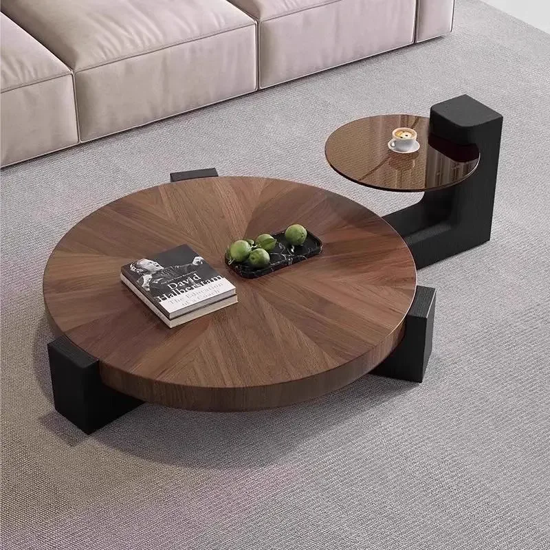 

Large Round Coffee Tables Luxury Clear Unique Design Nordic Coffee Tables Tea Modern Low Mesa Centro Salon Furniture Home