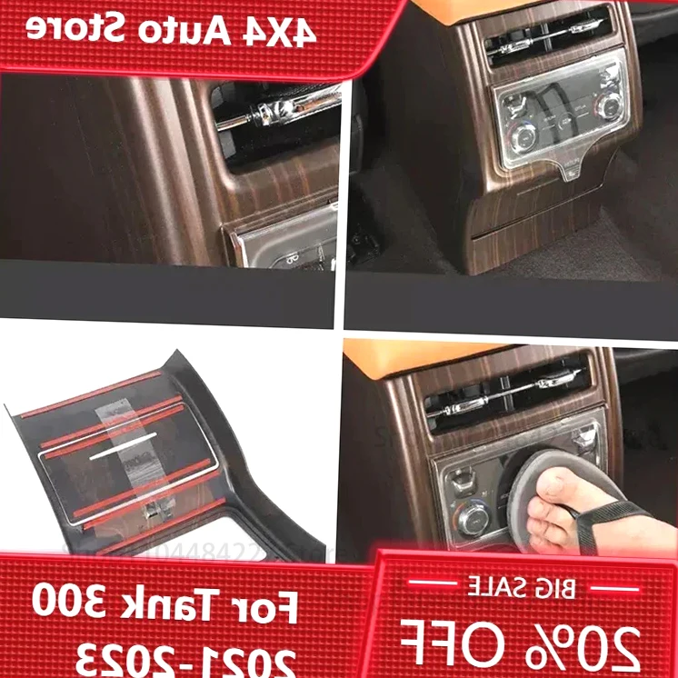 

For WEY GWM Tank 500 Rear air conditioning outlet decorative panel ABS material 2022 2023