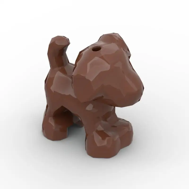 

MOC 93088, мозаика из мелких частиц, строительный блок, серия животных, украшение сцены щенка