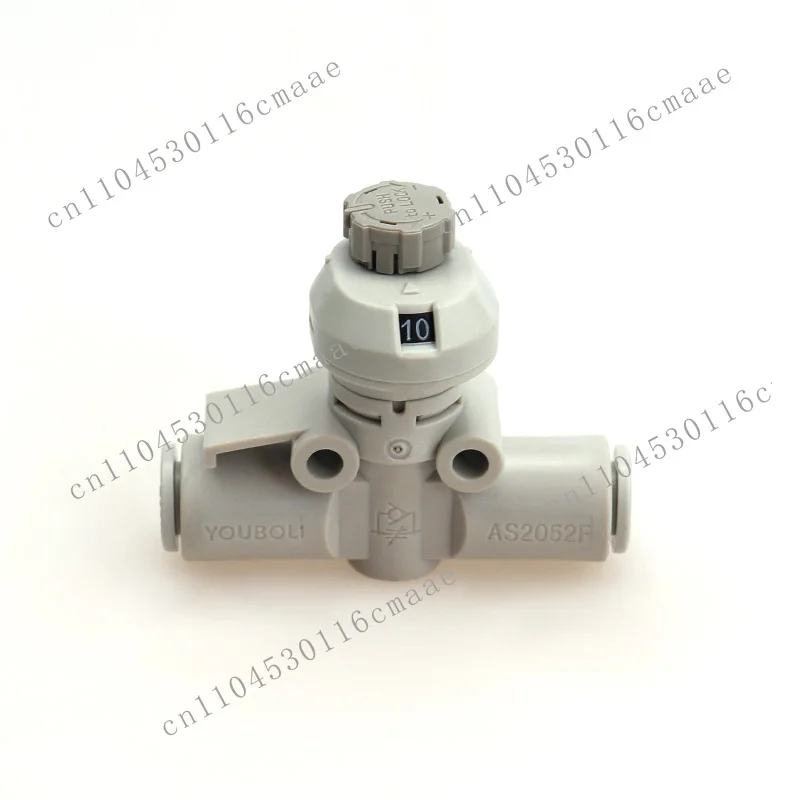 Pneumatic throttle valve with scale, adjustable flow control tube with scale AS1002FS/2002FS/3002FS/4002FS