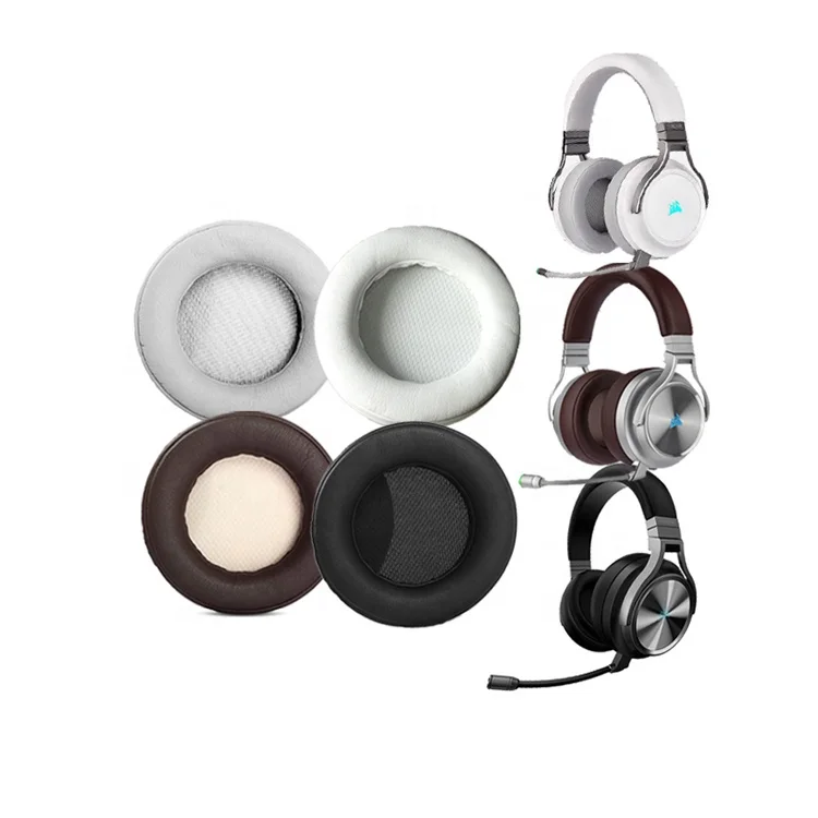 Replacement Ear Pads Cushions Headband Kit for CORSAIR VIRTUOSO RGB Wireless Ear Pads Headphone Earpads Cushion Cover