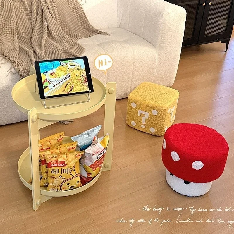 Solid Wood Stool Mushroom Stool Creative Dice Sitting Stool Bench Shoe Change Chair Livingroom Decoration Furniture view 6