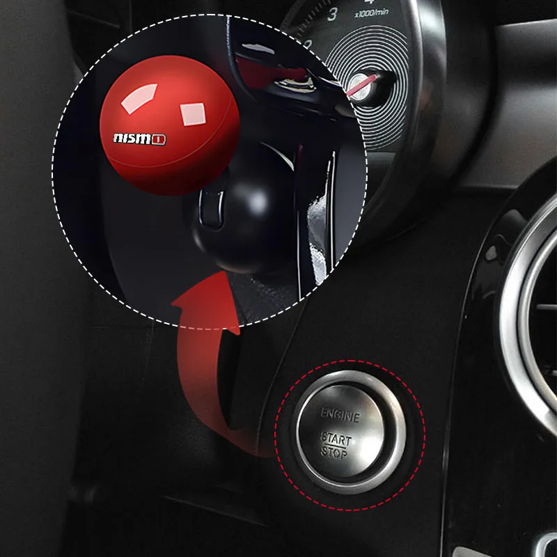 Car One Click Start Button Joystick Car Engine Start Stop Button Joystick For Nismo Logo Emblem R34 GTR Sylphy Teana X-trail 1 2