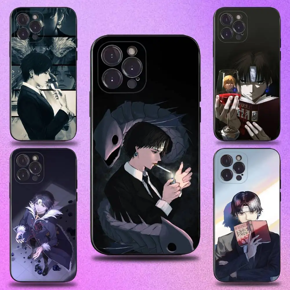 

C-Chrollo L-Lucilfer Phone Case For iPhone 16,15,14,13,12,11 Plus,Pro Max,XS,X,XR,SE,Mini,8,7,Soft Silicone Black Cover
