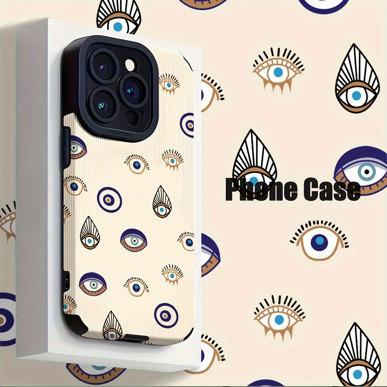 For Samsung S25 Abstract Eye Pattern Artistic Protective Design Compatible For Galaxy S25/S24/S23/S22/S21 and A Series Models
